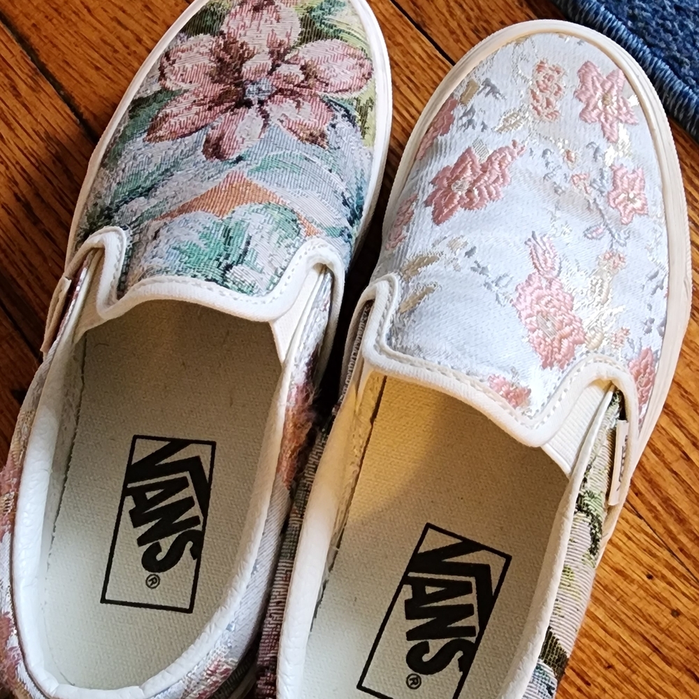 Vans Floral Slip-On Sneakers